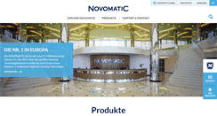 Desktop Screenshot of novomatic.com